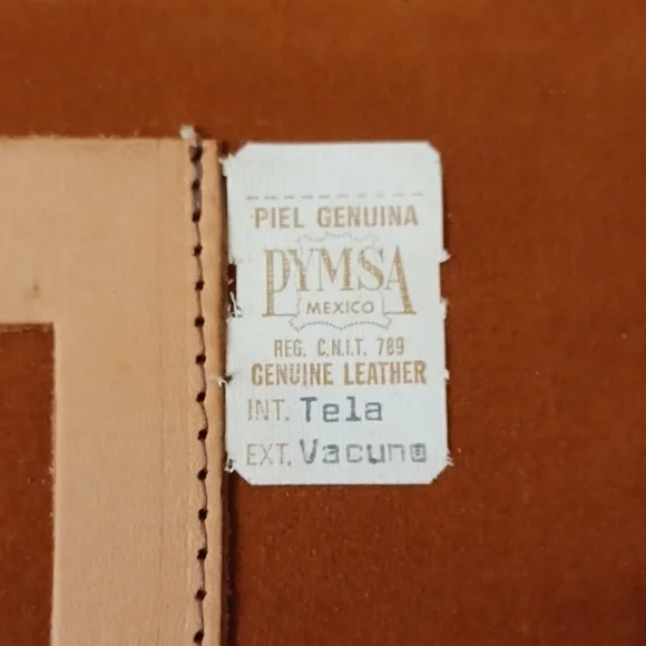 PYMSA Mexico Genuine Leather Portfolio Briefcase - Picture 8 of 13